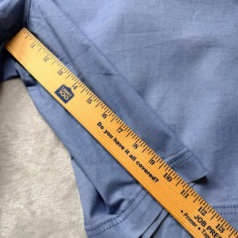 True Nation Flex Mens Blue Flat Front Chino Shorts Size 48 Stretch Casual 11